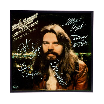 Autographed Bob Seger "Stranger in Town"  Album Cover Replica