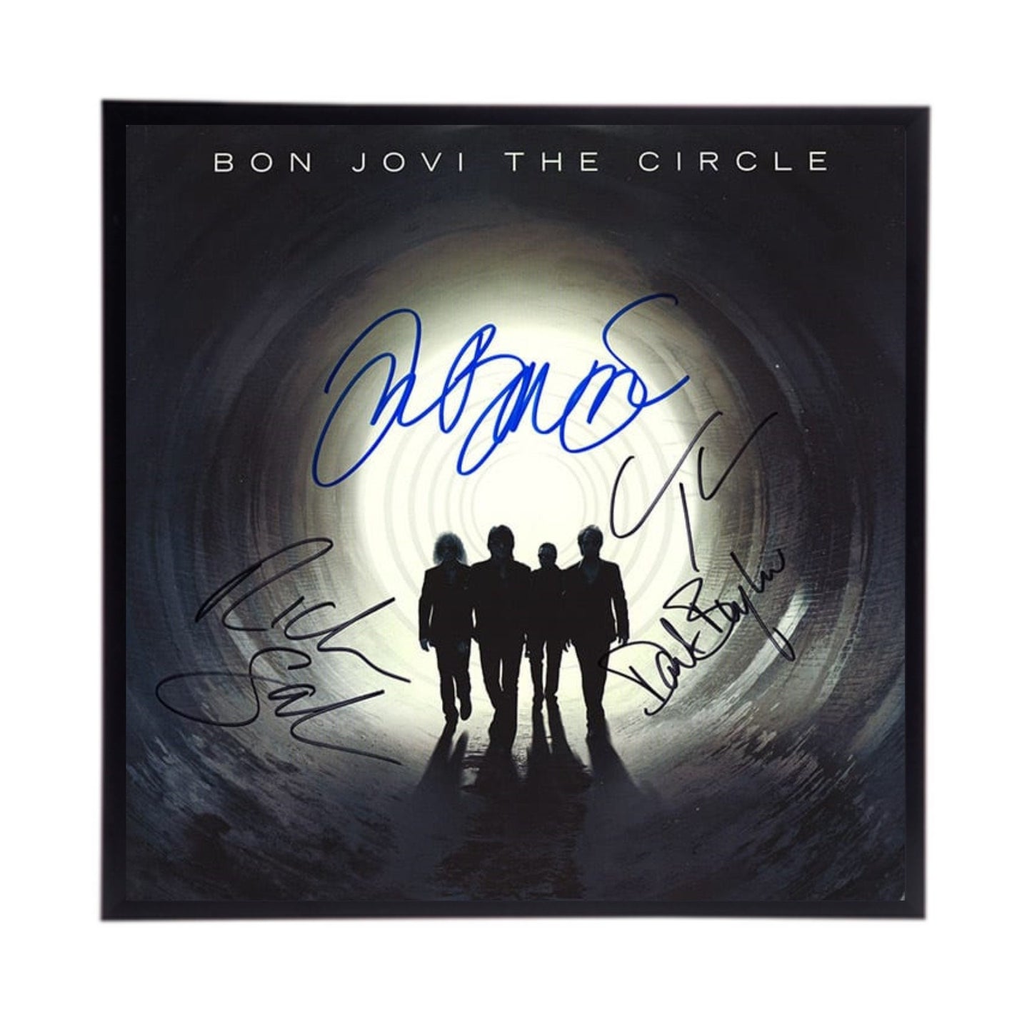 Autographed Bon Jovi The Circle Album Cover Replica