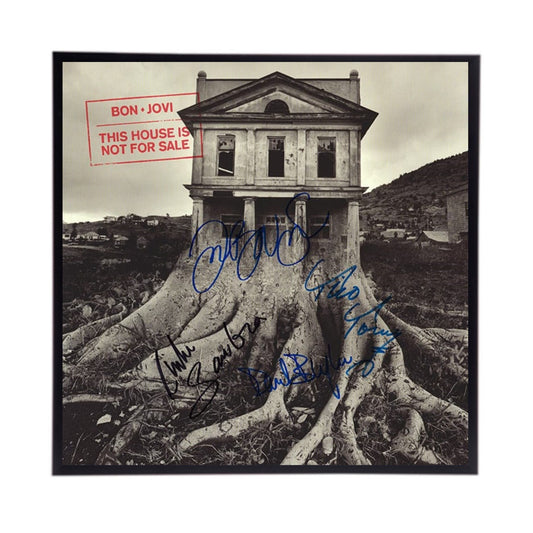 Autographed Bon Jovi This House Album Cover Replica