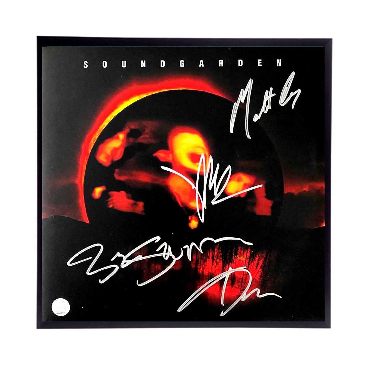 Autographed Soundgarden Superunknown Album Cover Replica,