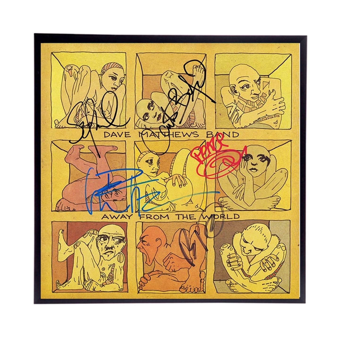 Autographed Dave Matthews Band "Away from the World" Album Cover Replica,