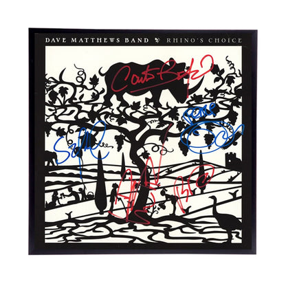 Autographed Dave Matthews Band "Rhinos Choice" Album Cover Replica,