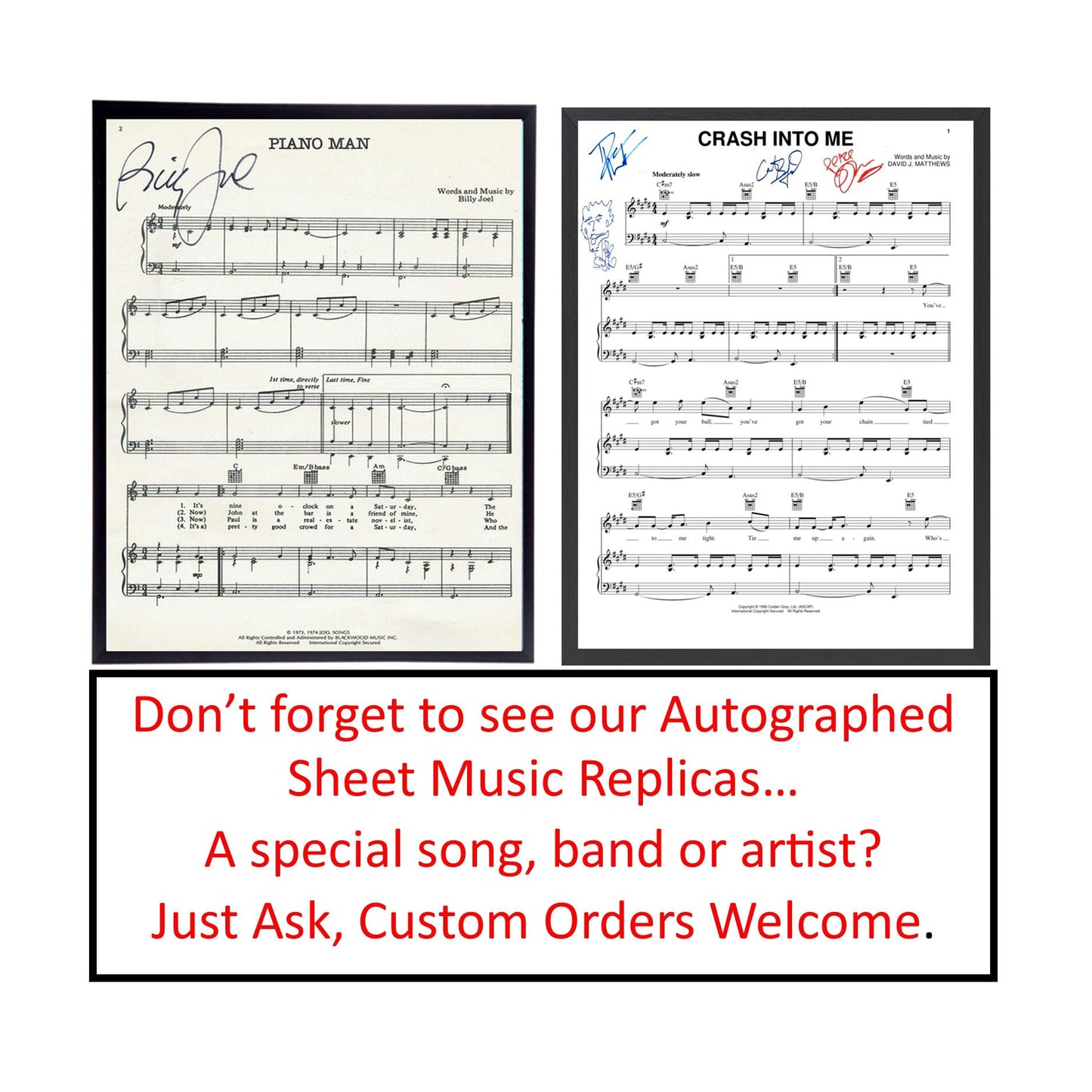 Bon Jovi Autographed Photo Reprint / Available in various sizes