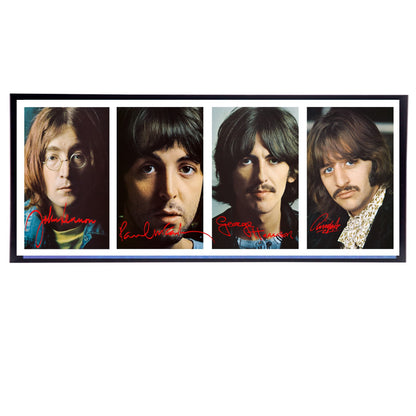 Beatles 12 x 24 Inch Autographed White Album Reprints