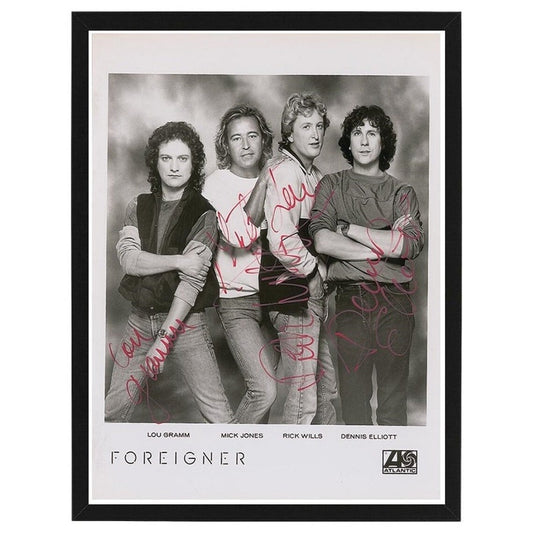 FRAME INCLUDE Foreigner Autographed Photo Reprint / Available in various sizes / Lou Gramm