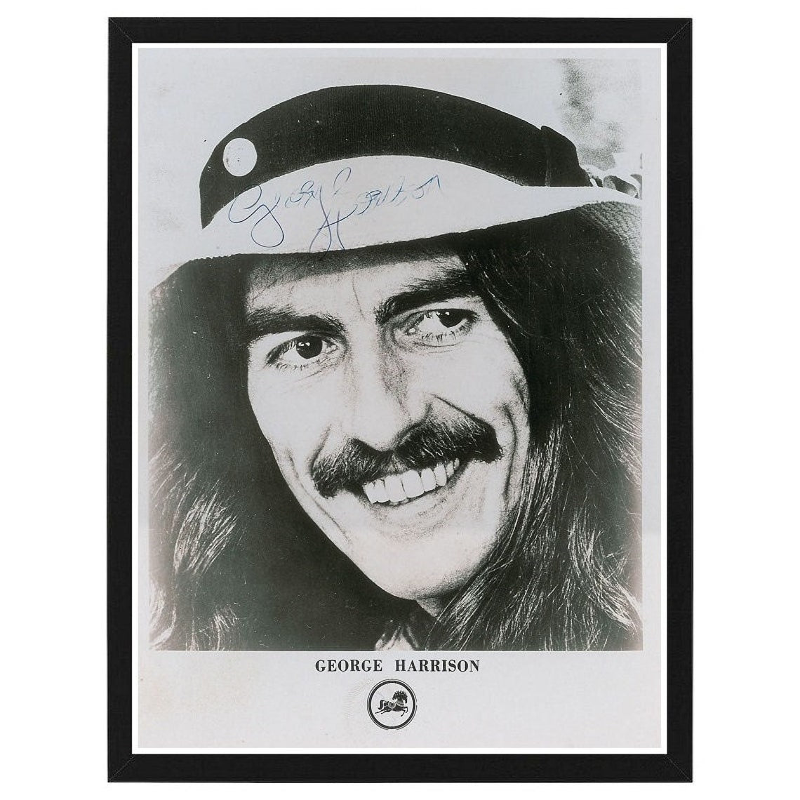 FRAME INCLUDE George Harrison / The Beatles /  Autographed Photo Reprint / Available in various sizes