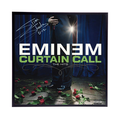 Eminem "Curtain Call" Autographed Album Cover Replica,