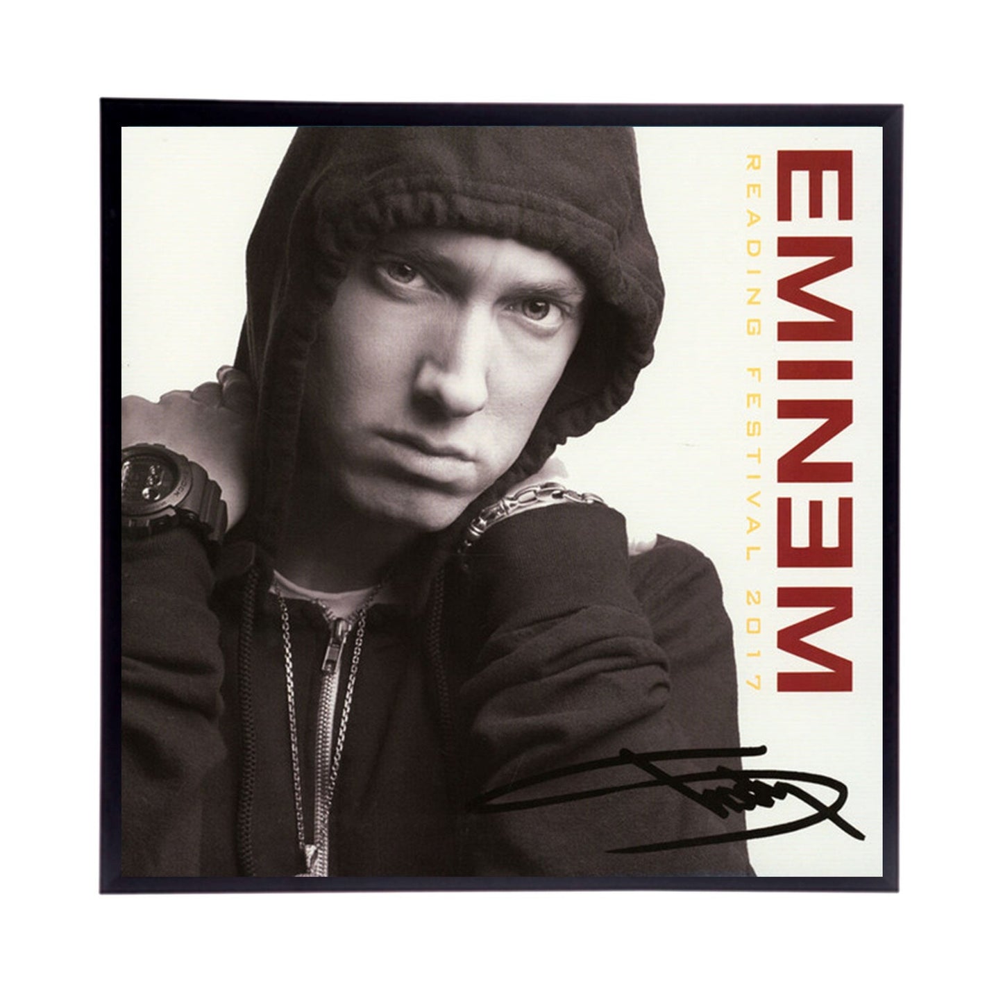 Eminem "Reading Festival" Autographed Album Cover Replica