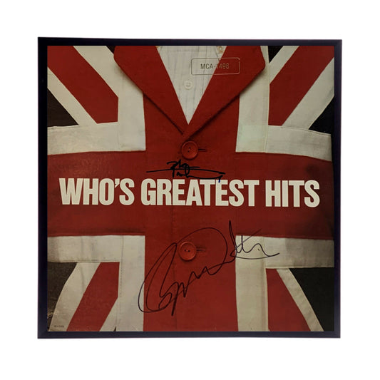 The Who "Greatest Hits" Autographed Album Cover Replica,