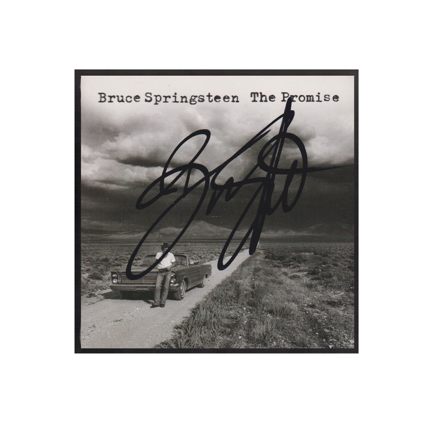 Autographed Bruce Springsteen "The Promise" Album Cover Replica