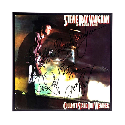 Stevie Ray Vaughn Autographed Album Cover Replica,