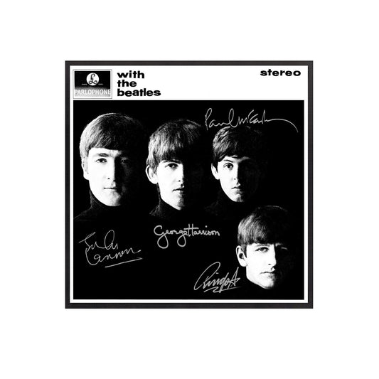 Beatles Autographed "With the Beatles" Album Cover Replica,