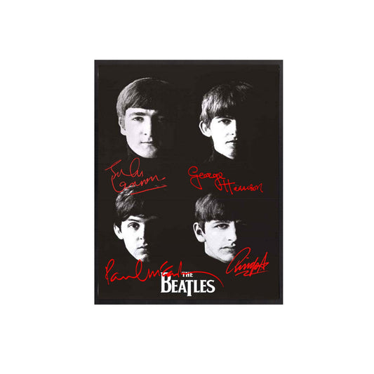 Beatles "With the Beatles' Album Art Autographed Poster Replica, 11" X 14" Inches, Frame included