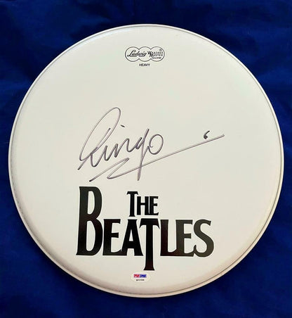 Ringo The Beatles Autographed / Signed 10" Drumhead Replica