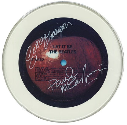 Beatles Autographed / Signed 10" Drumhead Replica