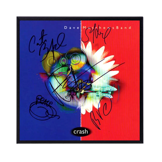 Autographed Dave Matthews Band "Crash" Album Cover Replica, FRAME INCLUDED