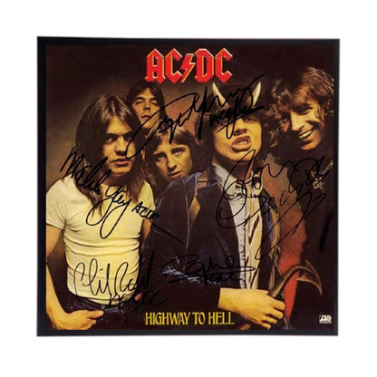 AcDc Autographed Album Cover Replica,